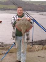 Tim Birds 10lb Thornback from River Dart - Feb 2008